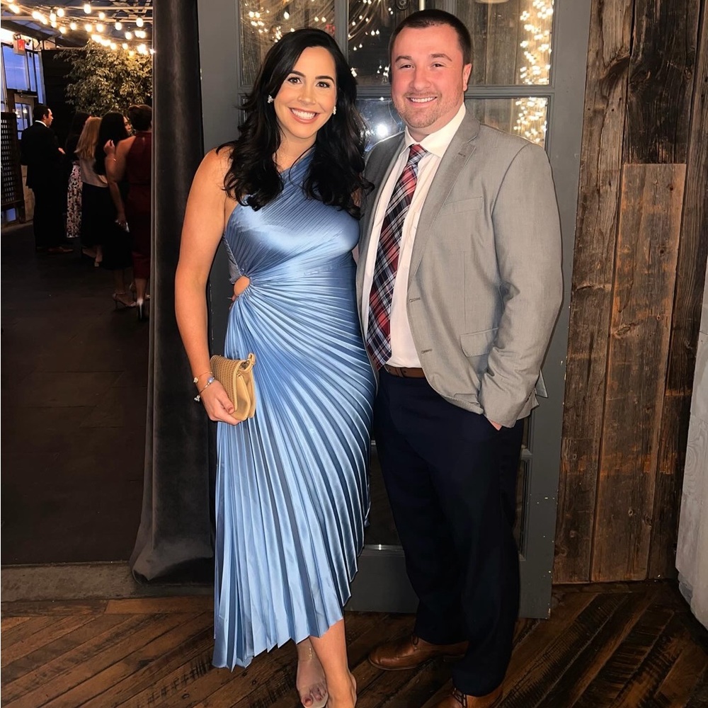Blue wedding guest dress from Vici - wore once